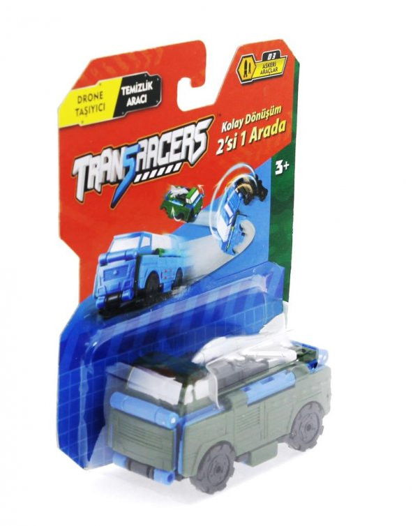 Transracers Dönüşen Araçlar Askeri Araçlar Drone / Temizlik Aracı - 2