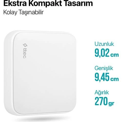 Ttec 2SCG02B SmartCharger Quattro GaN 65W PD USB-C + 3 USB-A Seyahat Hızlı Şarj Aleti - Resim 5