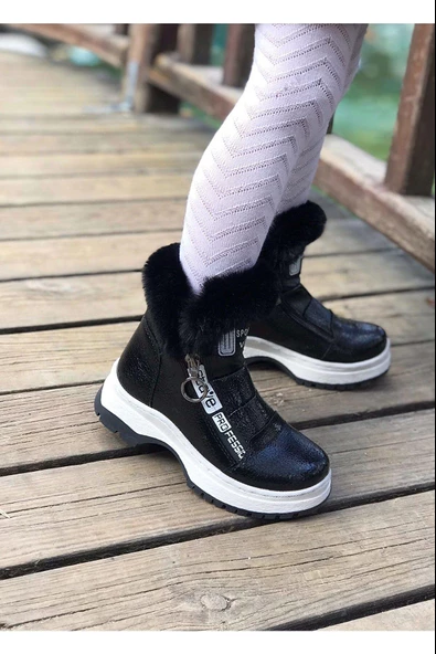 Walkenzo 2514 Kız Çocuk Kaymaz Taban Rugan Bot - 5