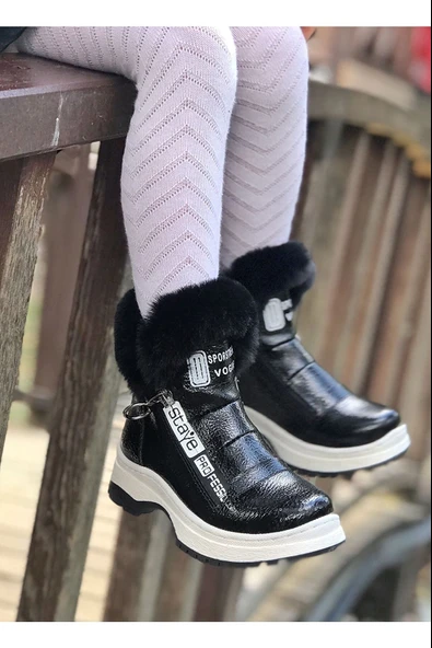 Walkenzo 2514 Kız Çocuk Kaymaz Taban Rugan Bot ürün görseli 1