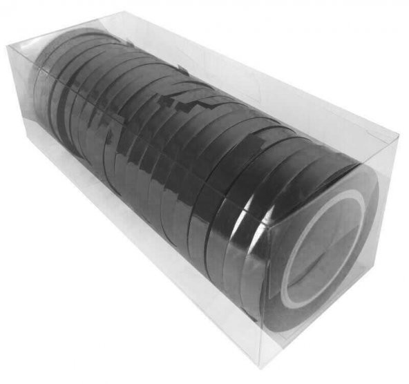 RAFYA METALİZE SİYAH 25 MT 8 MM 1 ADET - 2