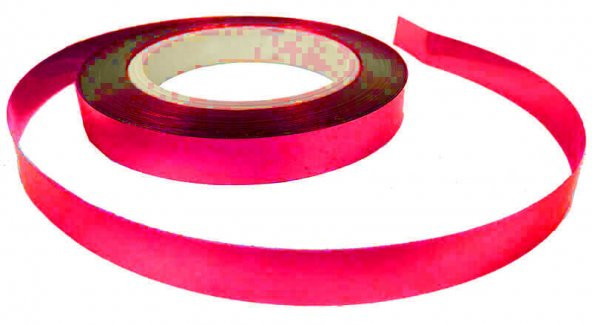 RAFYA METALİZE KIRMIZI 25 MT 8 MM 1 ADET ürün görseli