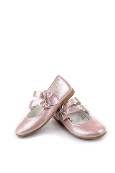 Walkenzo Ortaç 2082 Kız Çocuk Balerin Fiyonk Cırtlı Rugan Babet Ayakkabı - 9