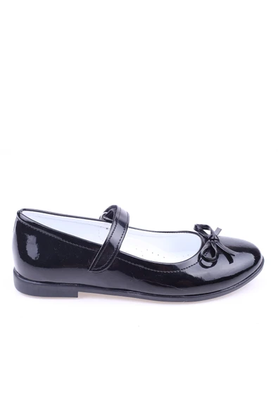 Walkenzo Ortaç 2079 Kız Çocuk Balerin Cırtlı Rugan Babet Ayakkabı - Resim 6