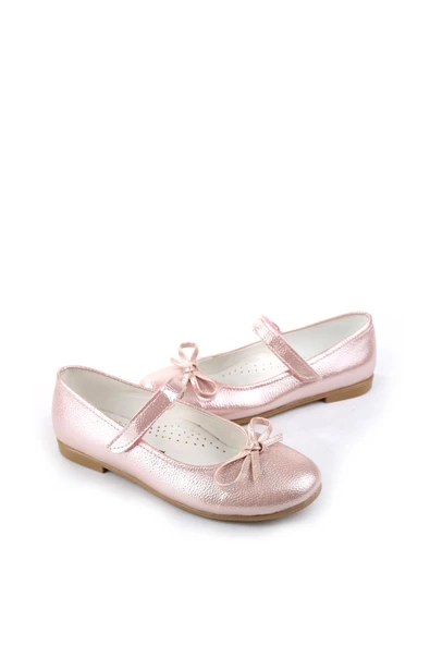 Walkenzo Ortaç 2079 Kız Çocuk Balerin Cırtlı Rugan Babet Ayakkabı - 3