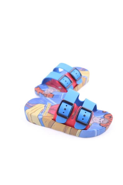 Gezer 13129 Unısex Çocuk Kaydırmaz Plaj Havuz Banyo Günlük Terlik - Resim 3