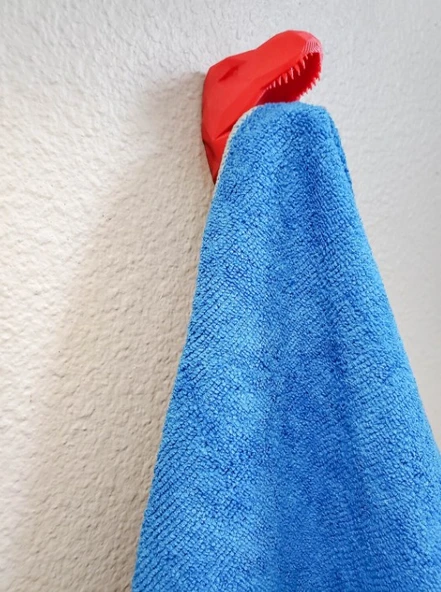 T-Rex Duvar Banyo Havlu Elbise Kıyafet Askısı - 2