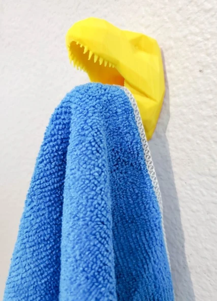 T-Rex Duvar Banyo Havlu Elbise Kıyafet Askısı - 3