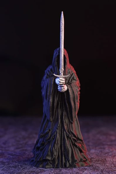 Siyah Nazgul Yüzüklerin Efendisi - Lotr Lord Of The Rings Nazgul Heykel Figür 15 Cm