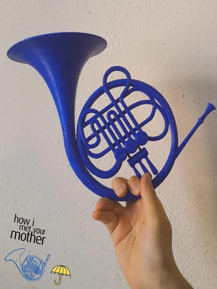 How I Meet Your Mother HIMYM Blue French Horn Mavi Fransız Kornu Biblo - 2