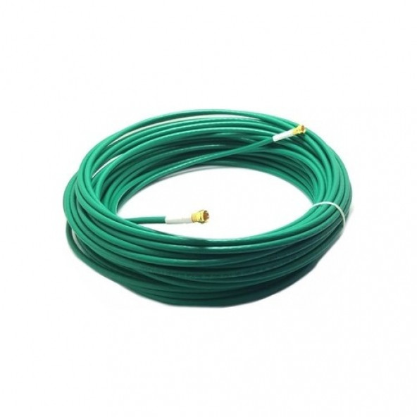 NCPLİNE 40 Metre UYDU Anten Kablosu Yeşil 64 Tel Iç Dış Ortam RG6 U6 HD 4K