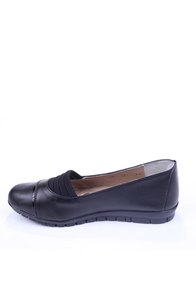 Edik 124 Kadın Siyah Günlük Ortopedik Anne Ayakkabısı - Resim 3