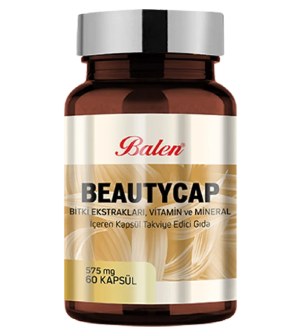 Balen Beautycap Bitki Ekstraktları, Vitamin ve Mineral İçeren Kap