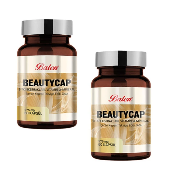 2 Adet Balen Beautycap Bitki Ekstraktları, Vitamin ve Mineral Kap