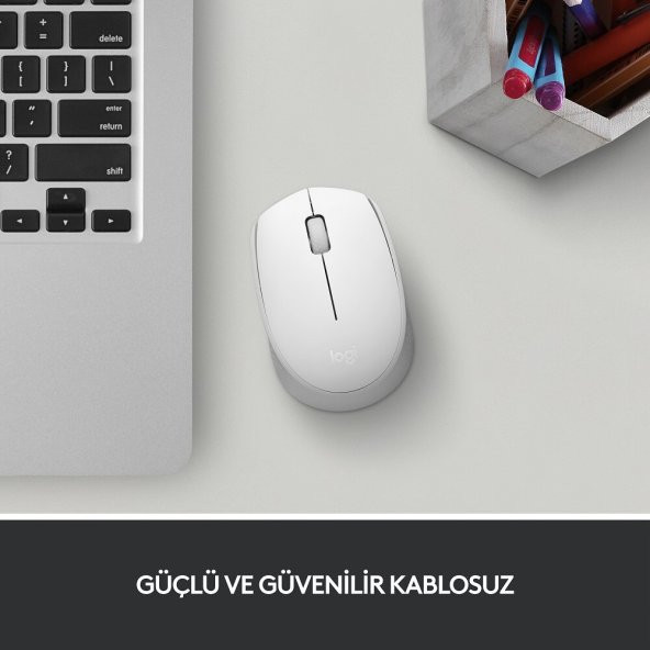 Logitech M171 Kablosuz Optik Mouse - Beyaz - 2
