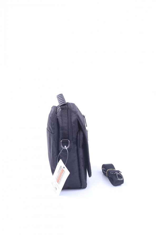 Seventeen 900 Siyah Erkek Orta Kapaklı El ve Omuz Çantası - 2