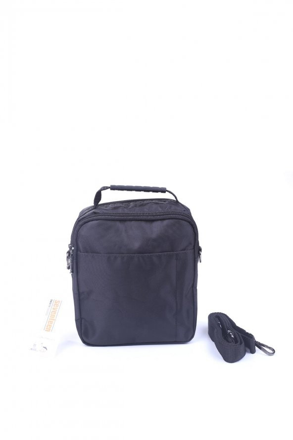 Seventeen 902 Siyah Erkek Büyük Kapaklı El ve Omuz Çantası - 3