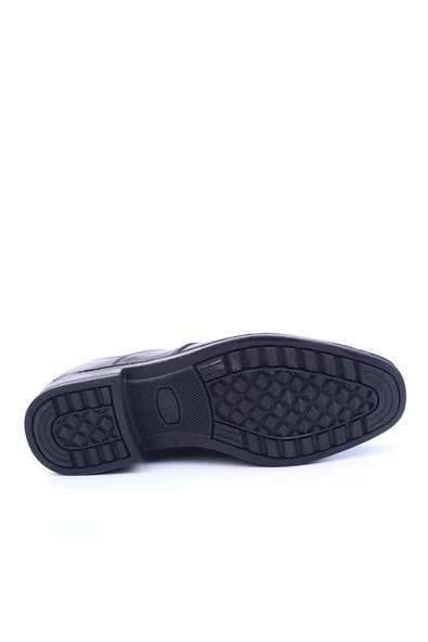 Red Walker 1003-3 Erkek Hakiki Deri Siyah Bağcıklı Klasik Ayakkabı - Resim 5