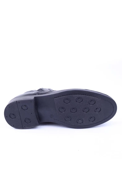 Smart 1041 Erkek Hakiki Deri Günlük Bağcıksız Kürklü Bot - 5