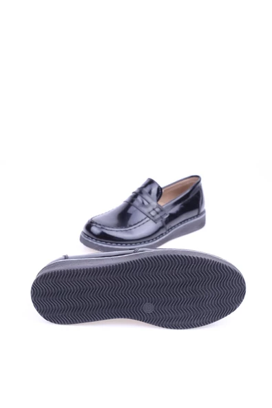 Sema Kids 1674 Erkek Çocuk Parlak Babet Ayakkabı - Resim 5