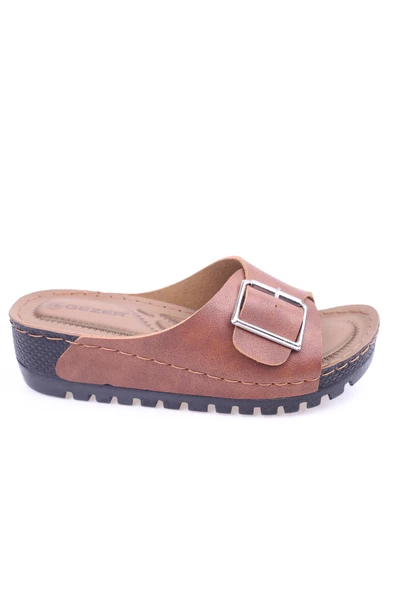 Gezer 13035 Kadın Ortopedik Günlük Tokalı Terlik - 5