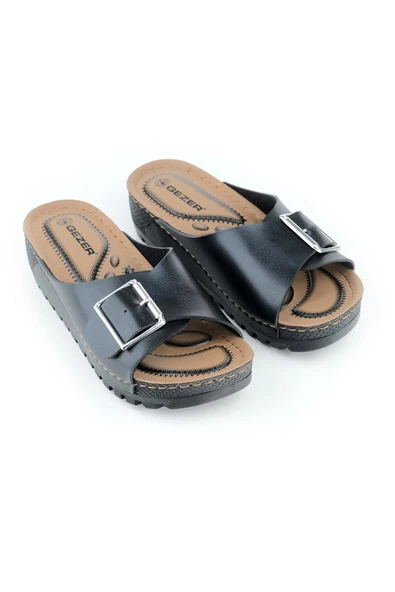 Gezer 13035 Kadın Ortopedik Günlük Tokalı Terlik - 9