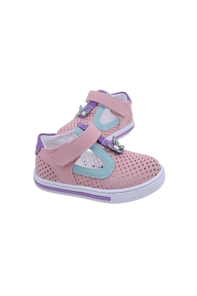 Şirin Bebe 2078 Kız Bebek Ortopedik Ayakkabı Sandalet - Resim 4