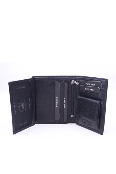 West Polo 1005-1 Erkek Hakiki Deri Kartlık & Cüzdan - Resim 3