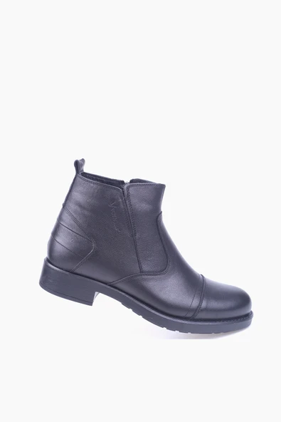 Voyager 3572 Erkek Hakiki Deri Klasik Kürklü Bot - Resim 2