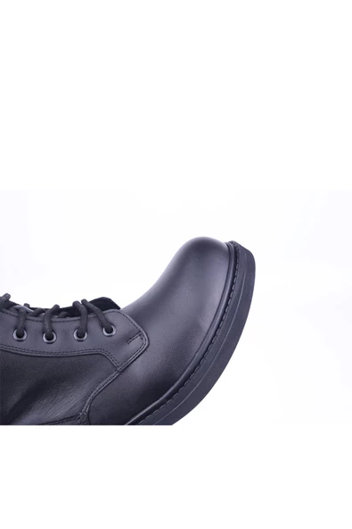 Burç 07001 Erkek Hakiki Deri Motorcu Bot - 5