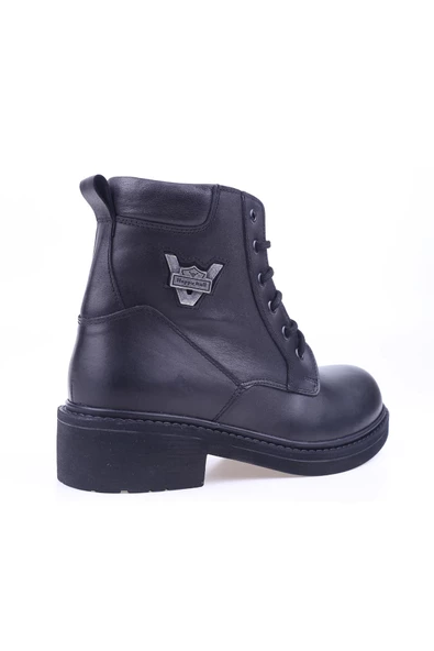 Burç 07001 Erkek Hakiki Deri Motorcu Bot - 4