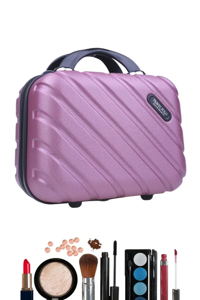 Travel Polo 2445 Kadın Makyaj El Valizi Seyahat Çantası - Resim 7