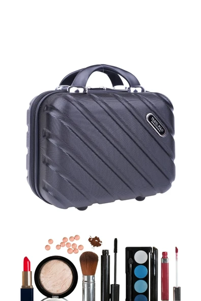 Travel Polo 2445 Kadın Makyaj El Valizi Seyahat Çantası - Resim 2