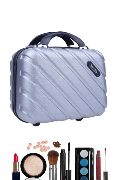 Travel Polo 2445 Kadın Makyaj El Valizi Seyahat Çantası - Resim 5