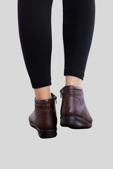 Voyager 7119 Kadın Termo Taban Hakiki Deri Anne Bot - Resim 8