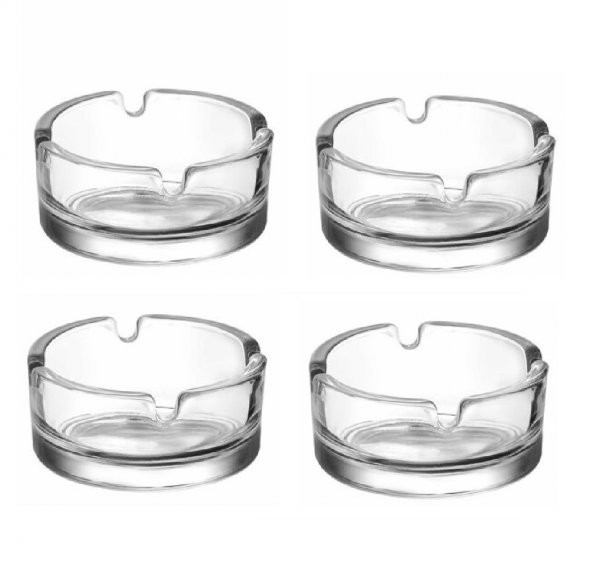 Lav keyf cam küllük - 4 lü büyük kül tablası ürün görseli 1