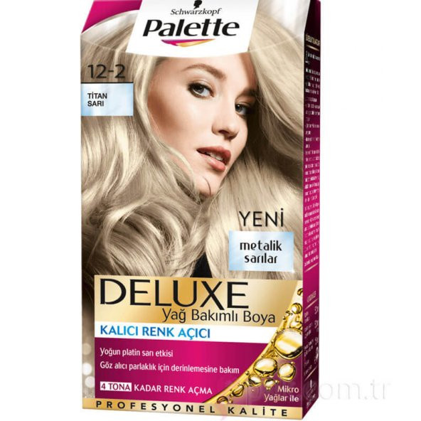 Palette Saç Boyası 12-2 Titan Sarı  x 2 Adet