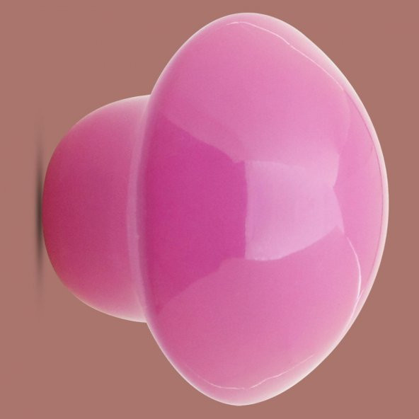 Mantar Düğme Kulp Çekmece Bebek Çocuk Genç Odası Dolap Kapak Kulpu Kulbu Pembe Metal Kulp - 5