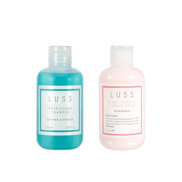 LUSS Passıflora Şampuan - Hızlı Uzama C Vitamini Katkısı ve LUSS Plant Keratin Conditioner 2li Set - 1
