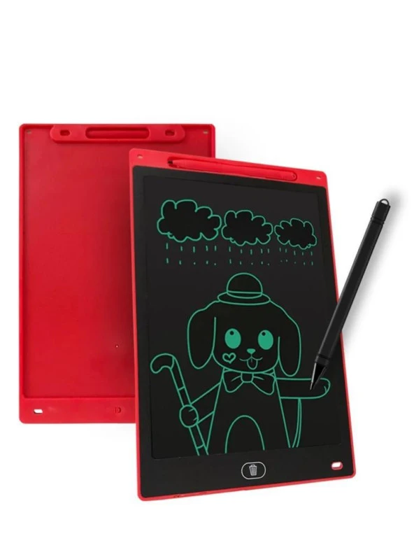 Blic 10 Inc Dijital Çocuk Yazı Tableti Lcd Çizim Tahtası Kırmızı BTB-4