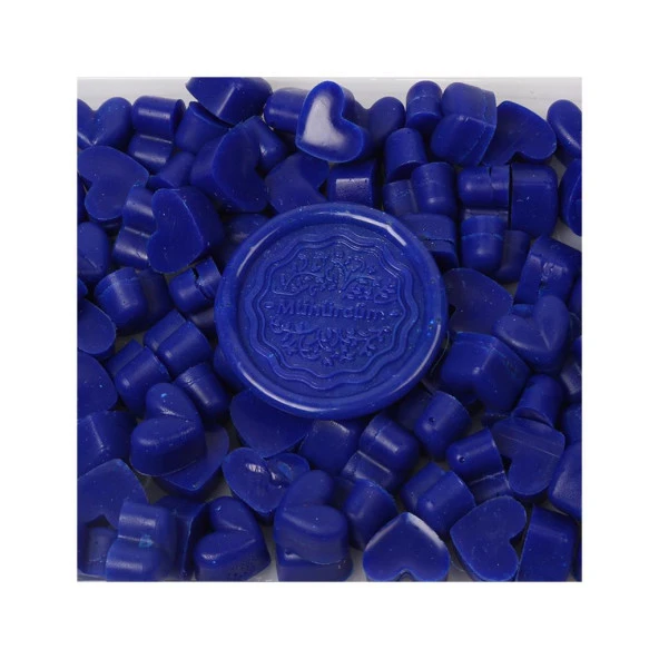 Mühür Mumu Eritme Kalp Boncuk Paket Model No: 307 PARLİAMENT MAVİ - Resim 2