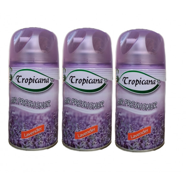 Tropicana Air Freshener Oda Kokusu Lavander Lavanta Koku Parfüm Sprey 260 Ml X 3 Adet