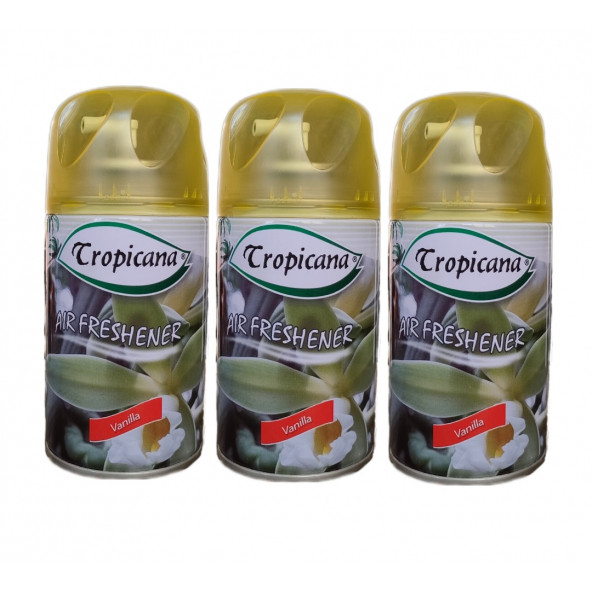 Tropicana Air Freshener Oda Kokusu Vanilya Ipeksi Bahar Koku Parfüm Sprey 260 Ml X 3 Adet