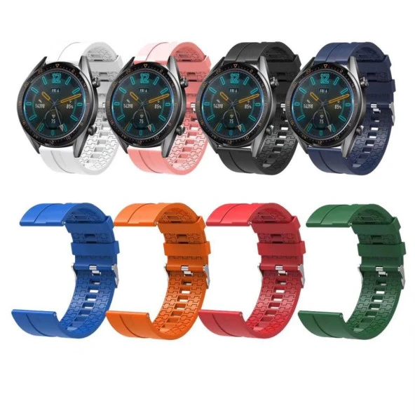 Samsung Gear Watch 46mm TME Soft Silikon Kordon Kayış 22mm