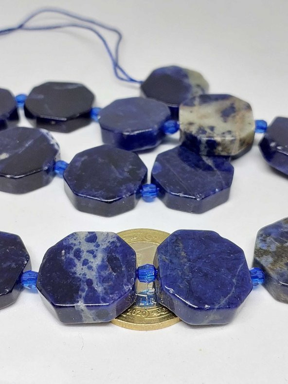 Sodalit Taşı Sekizgen Şekilli/adet (35710-1) ürün görseli