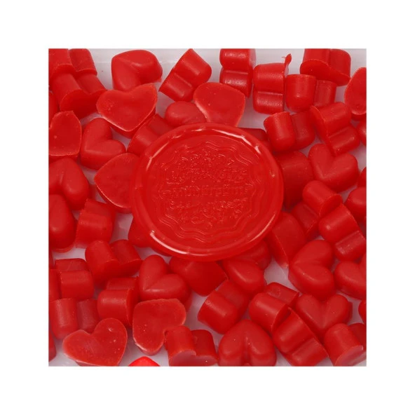 Mühür Mumu Eritme Kalp Boncuk Paket Model No: 319 BAYRAK KIRMIZI - Resim 2