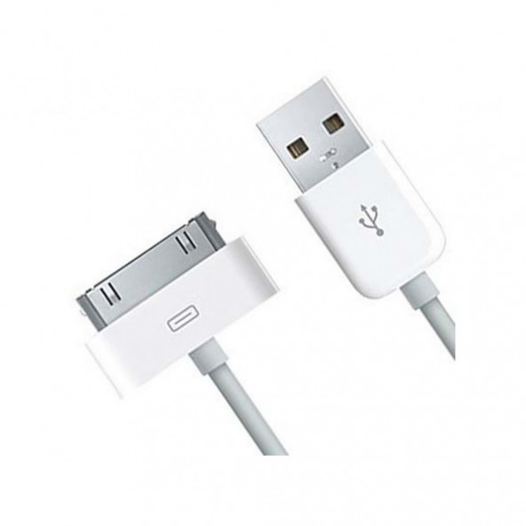 Iphone 4  4s ipod nano ipad (1- 2-3. nesil) 30 pin  2 metre USB veri şarj kablosu - 3