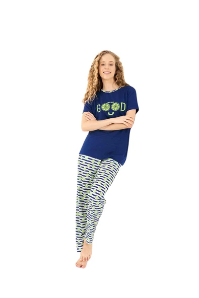 YENİ İNCİ SEVGİLİ KARI KOCA 2 ÇİFT PİJAMA TAKIM 1901-838 - 3