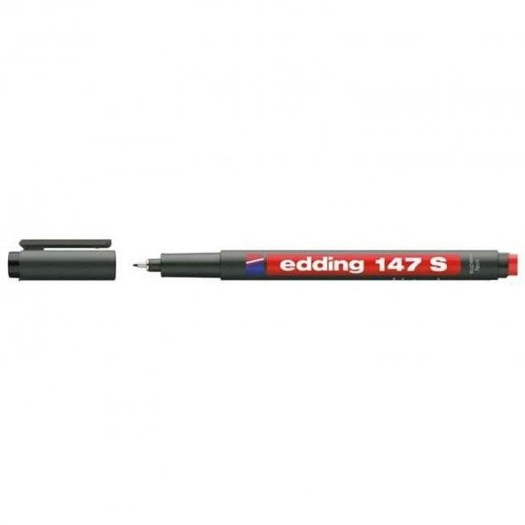 EDDİNG ASETAT KALEMİ-SİLGİLİ KIRMIZI E-147S