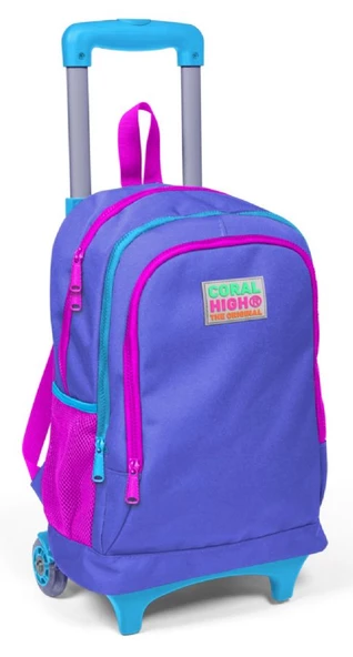 Coral High Mor Işıklı Tekerlekli Çekçek Okul Çantası - Kız Çocuk